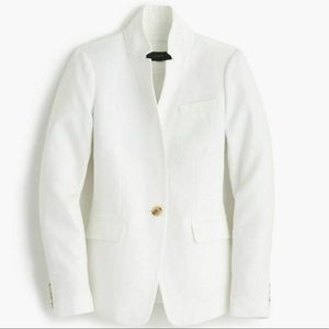 J. Crew White Linen Regent Blazer